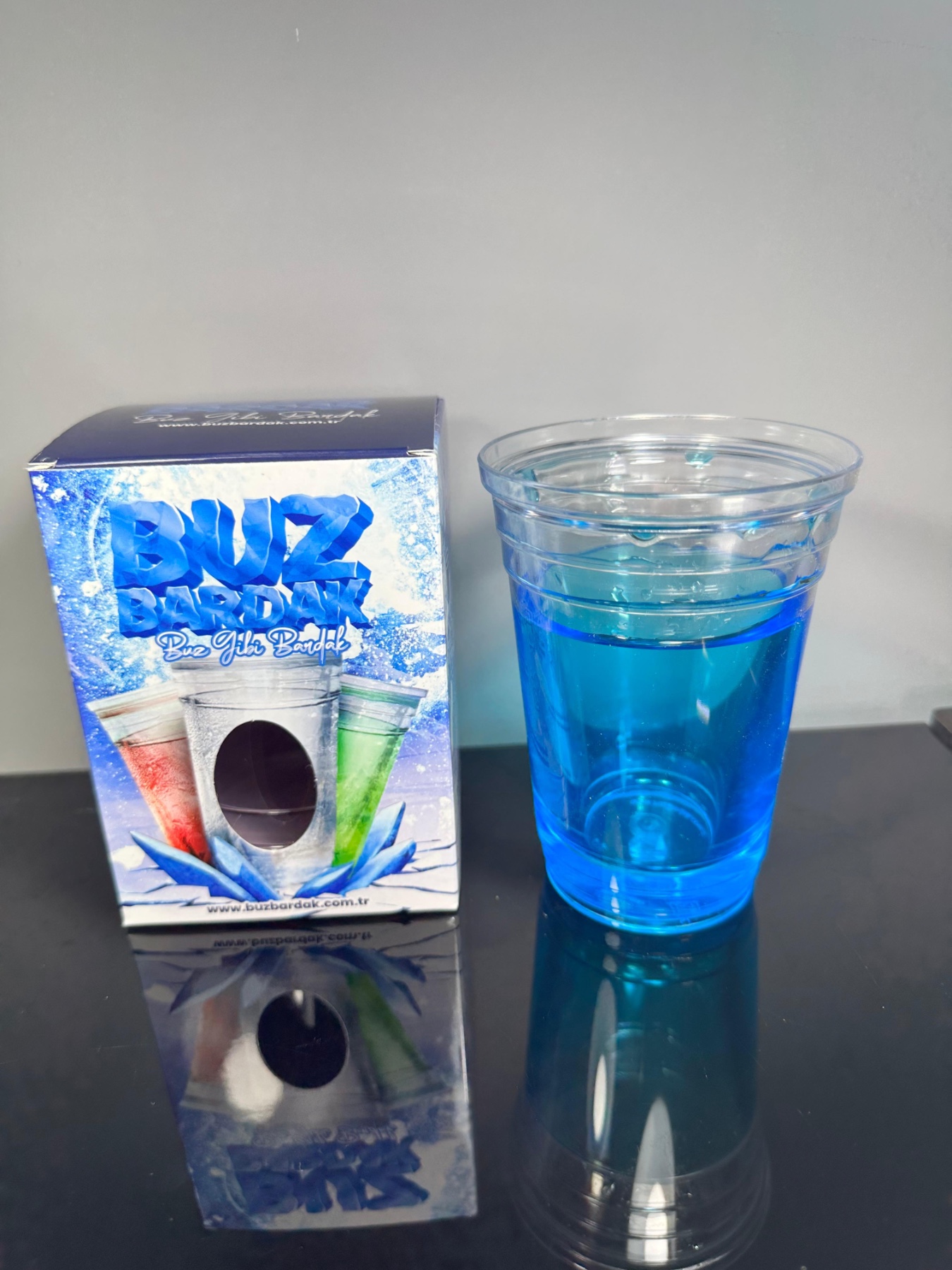 Buz Bardak Mavi V1