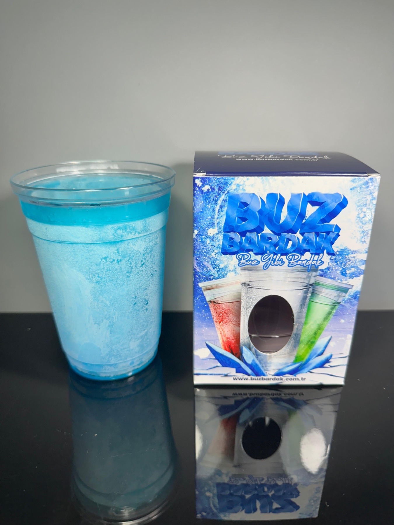 Buz Bardak Mavi V1